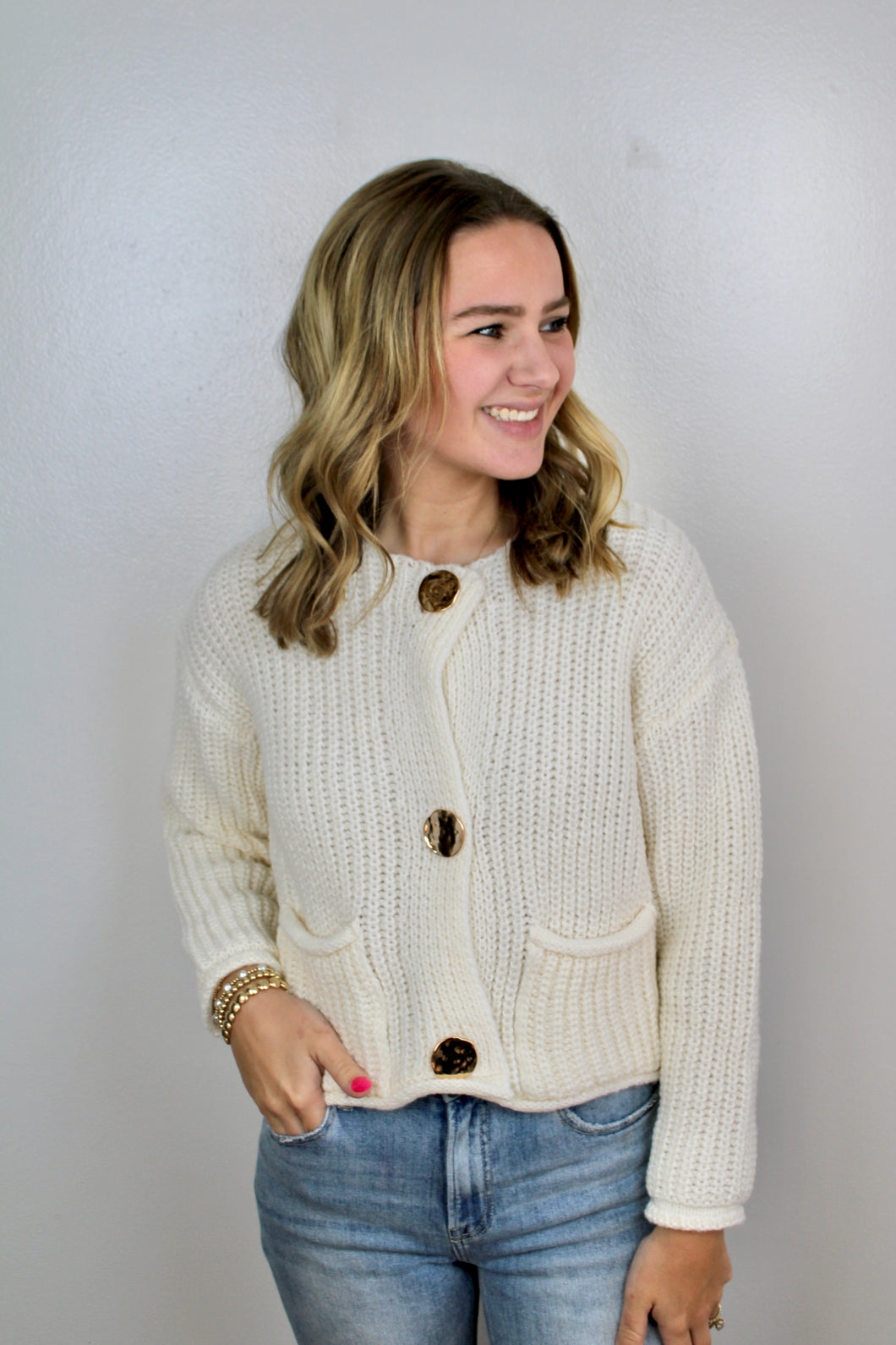 Cream chunky sweater