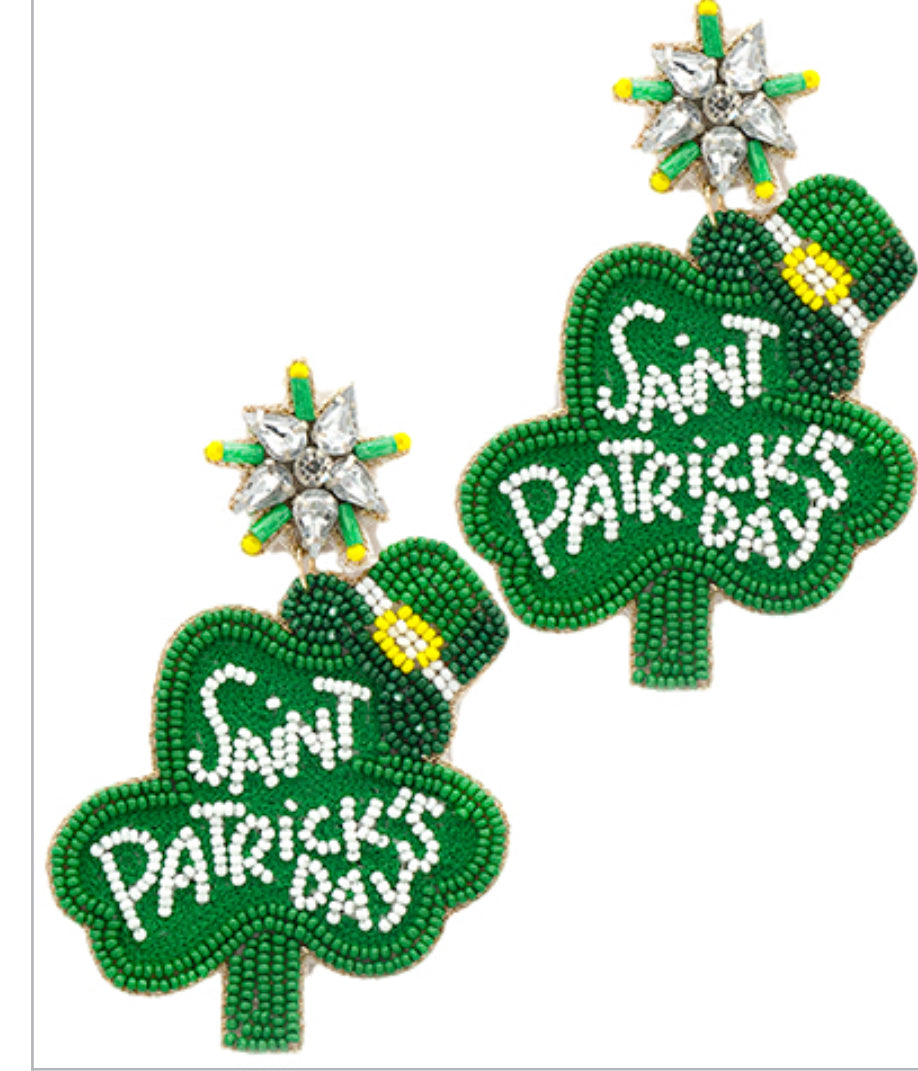 Saint Patrick’s day earrings