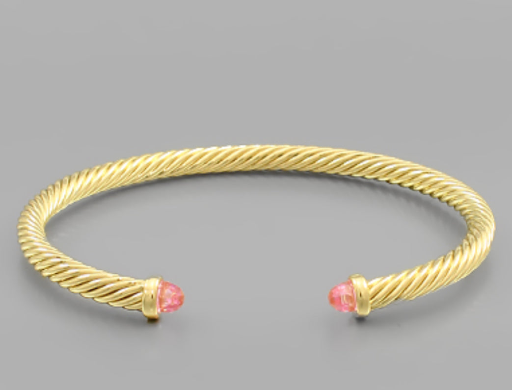 Pink thin bangle