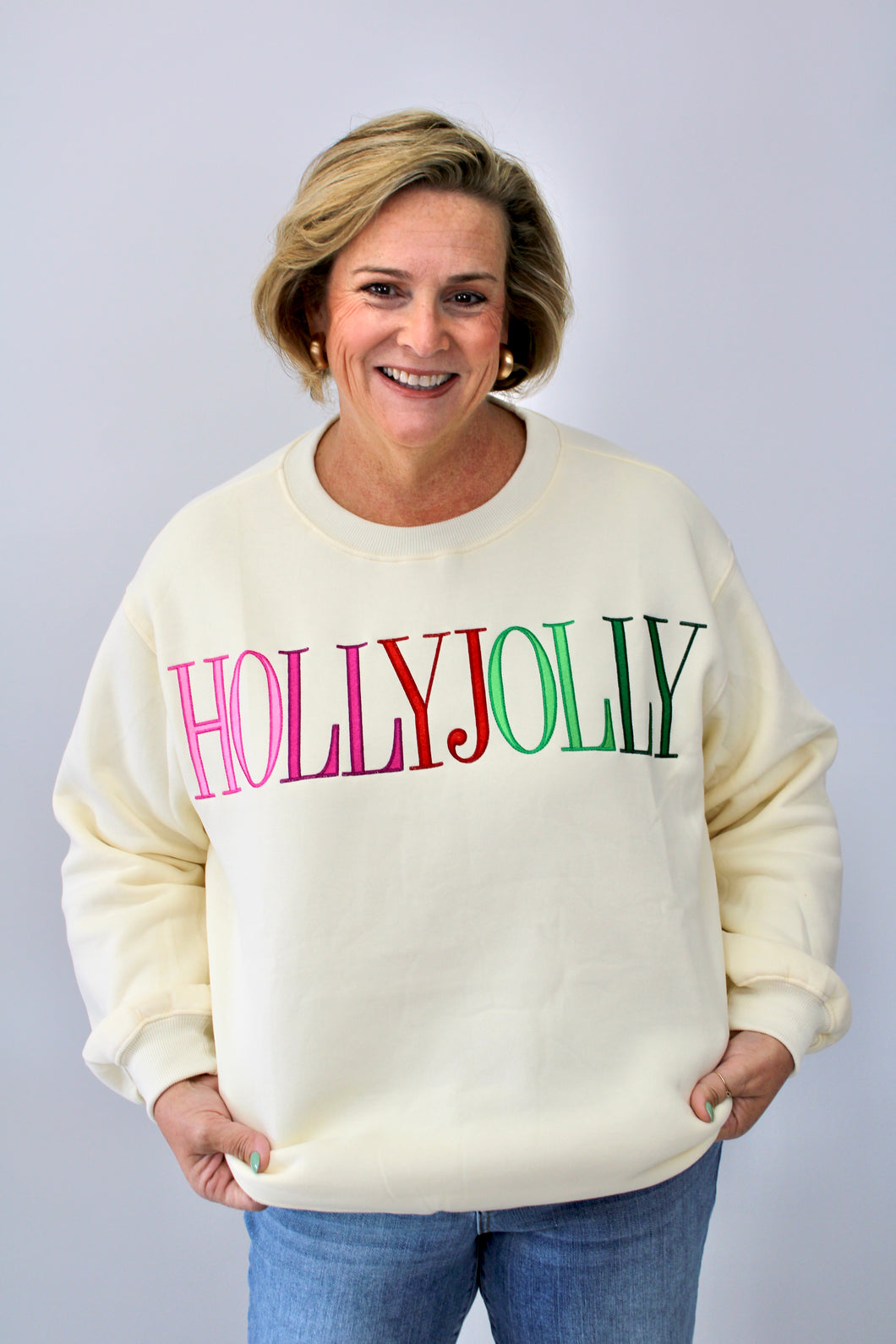 Holly jolly pullover top