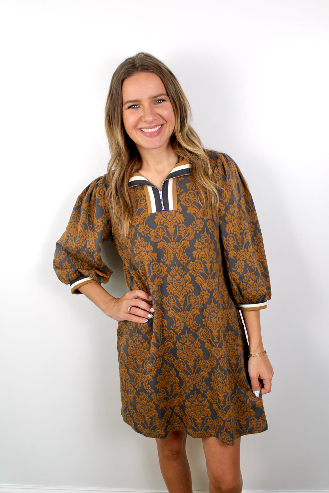 Toffee textured dress
