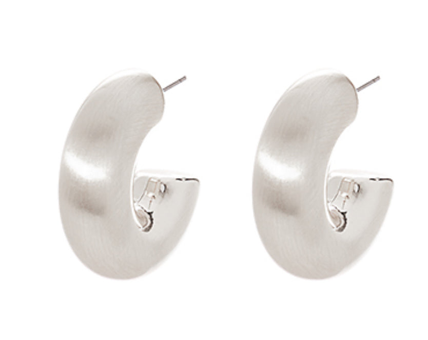 Silver polish hoops