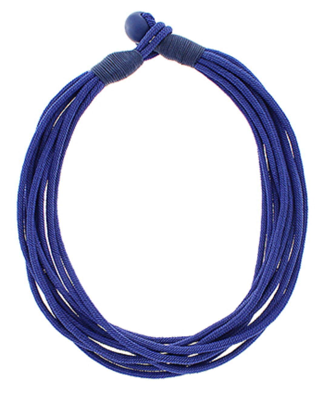 Blue rope necklace