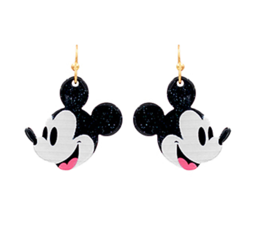 Mickey drop earrings