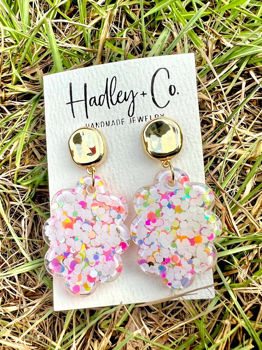 Scalloped confetti Hadley + co earrings