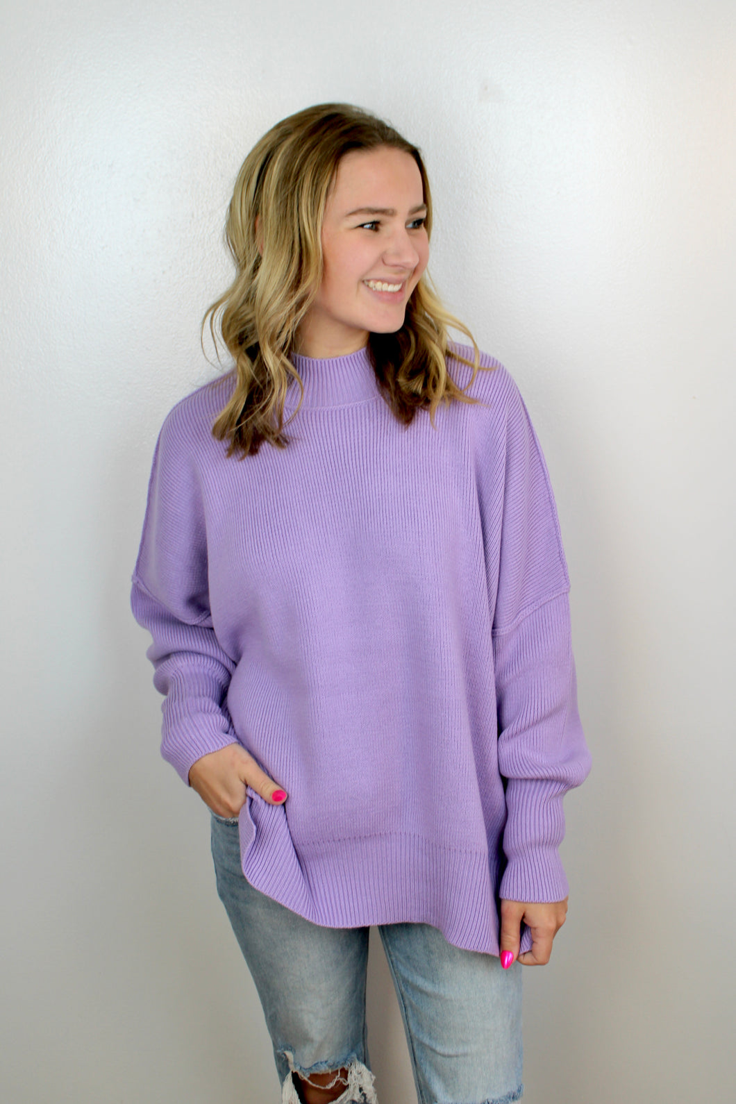 Lavender oversized sweater