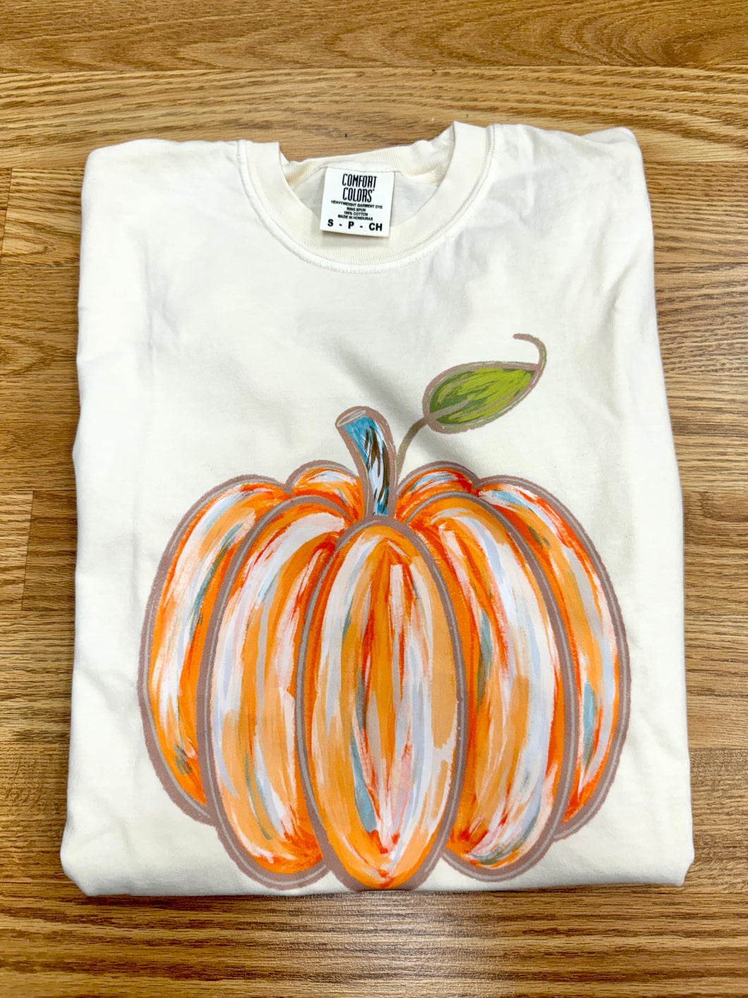 Brushstroke pumpkin tee