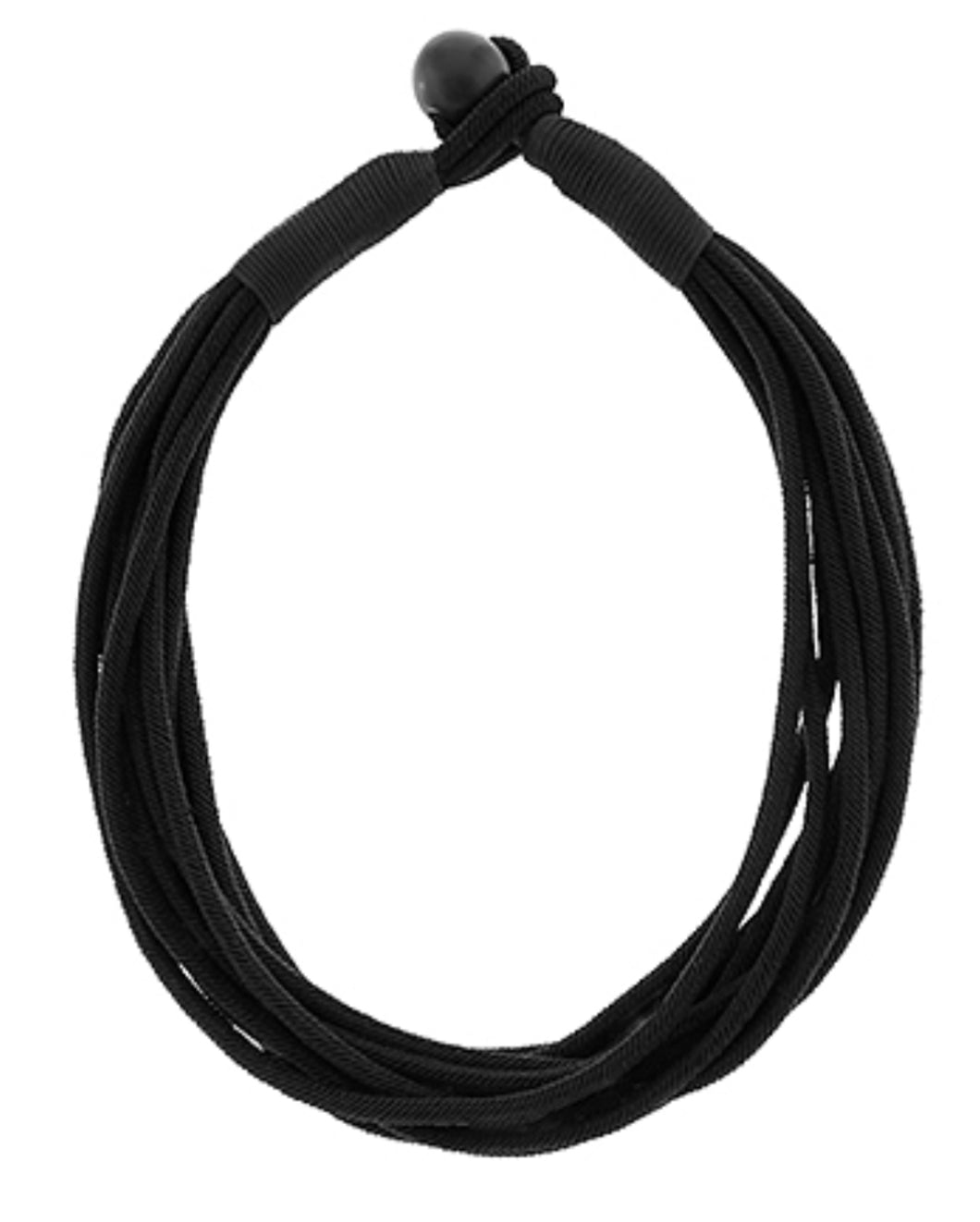 Black rope necklace