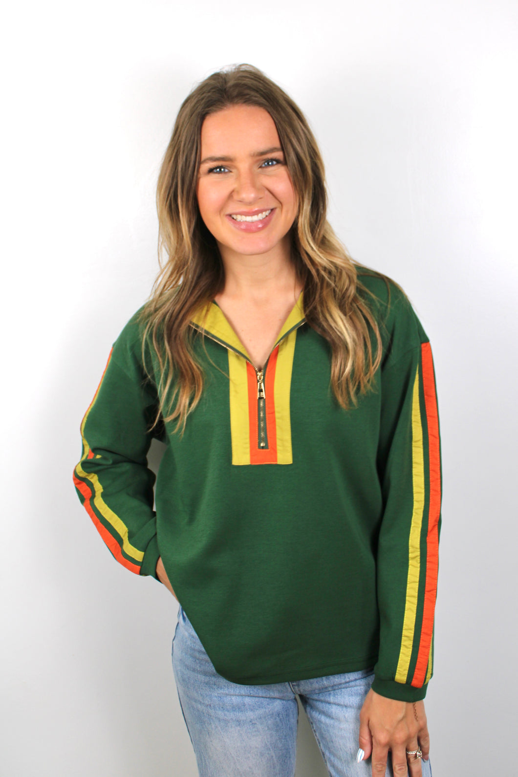 Olive zip top