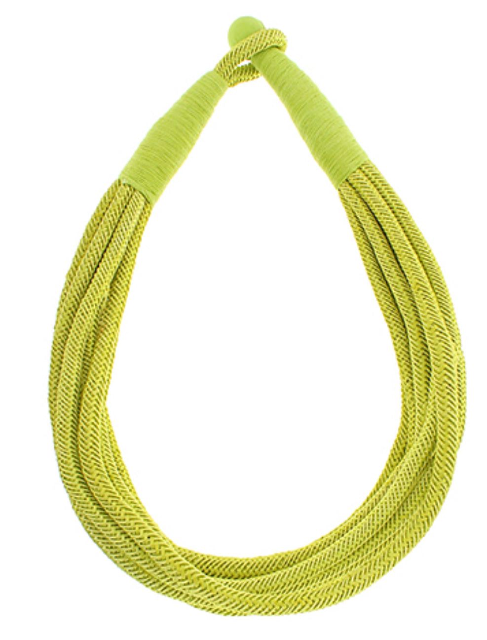 Lime rope necklace