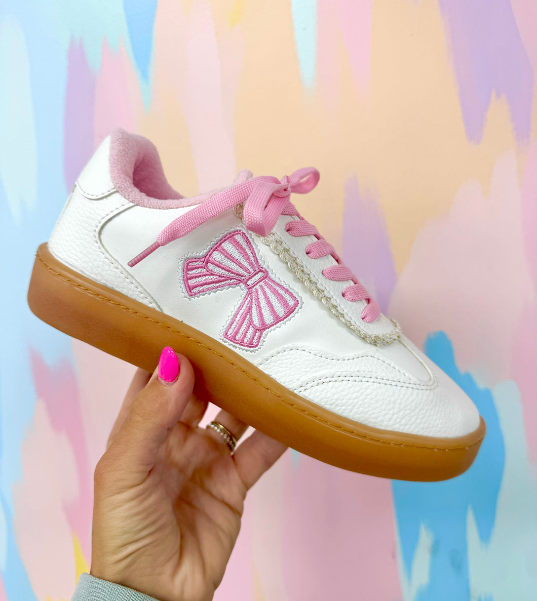 Pink bow sneakers - Main Image