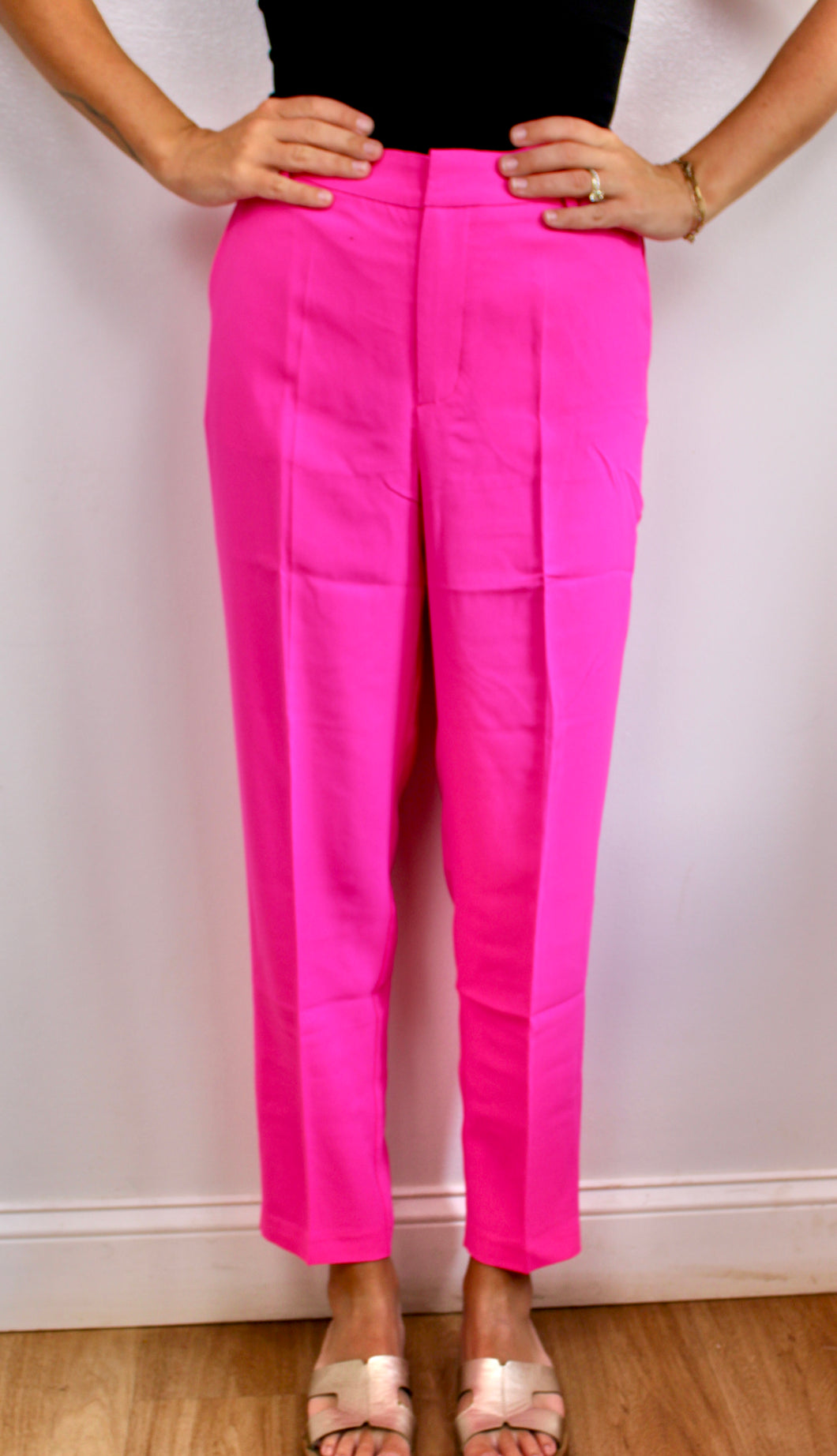 Hot pink pants
