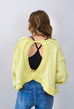 Load image into Gallery viewer, Butter yellow cut out pullover top
