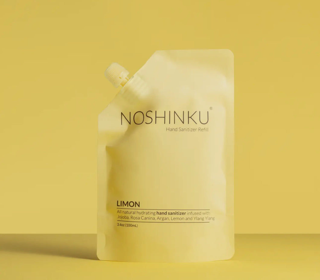 Noshinku hand sanitizer- lemon refill pouch