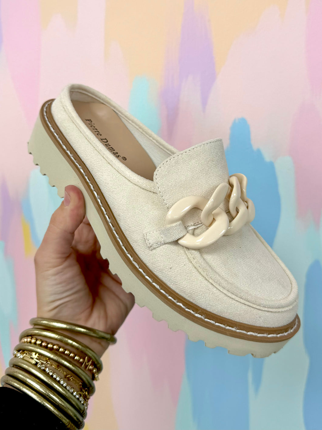 Ivory chain shoes