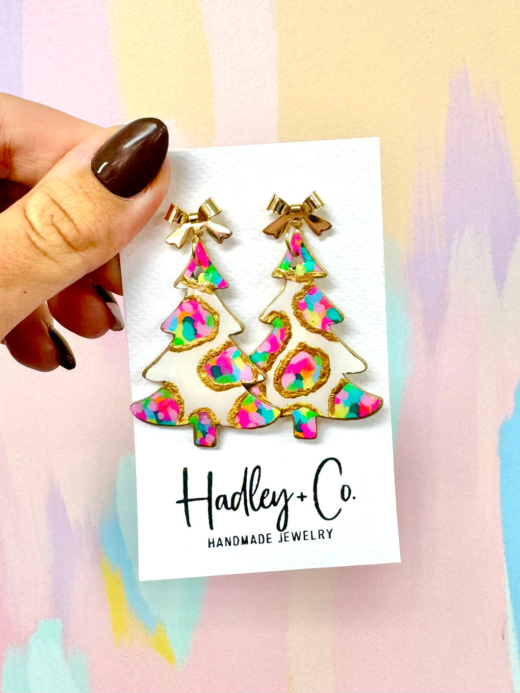 Multi spot tree Hadley + co earrings