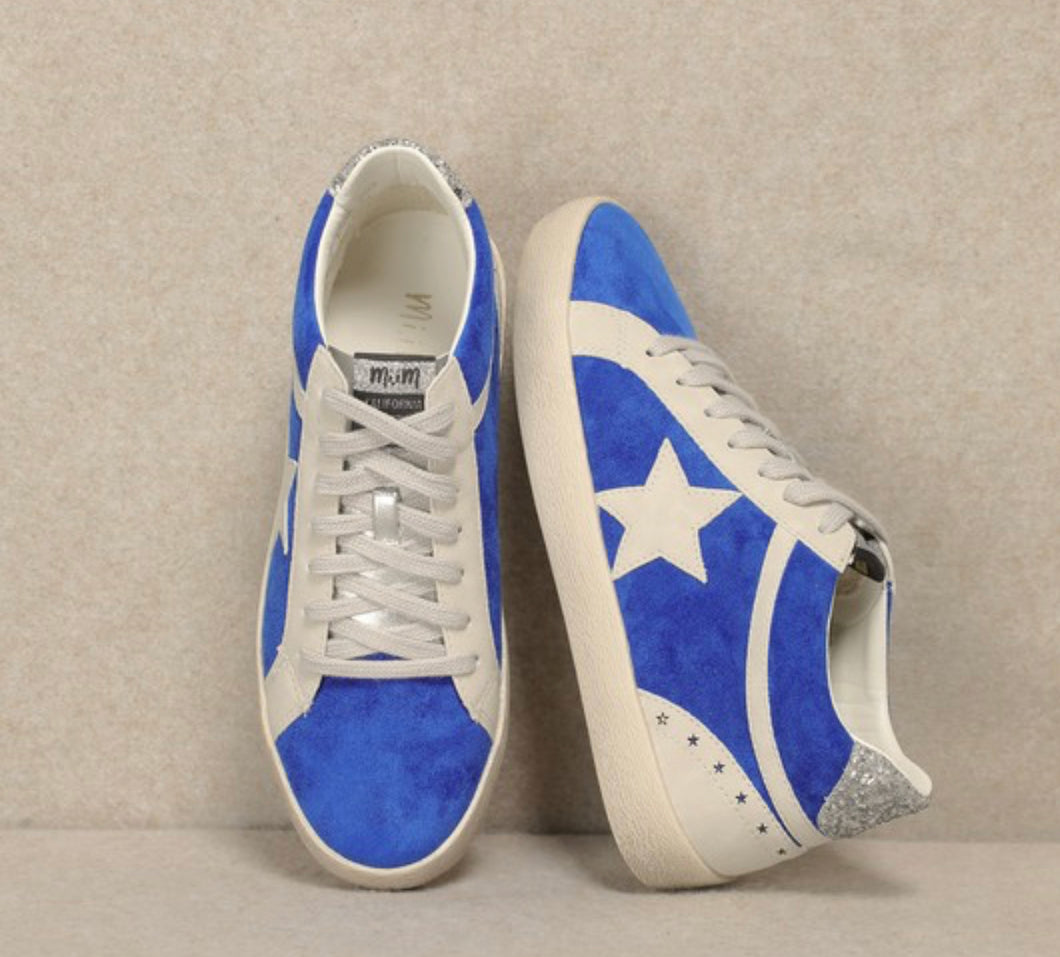 Blue star sneakers