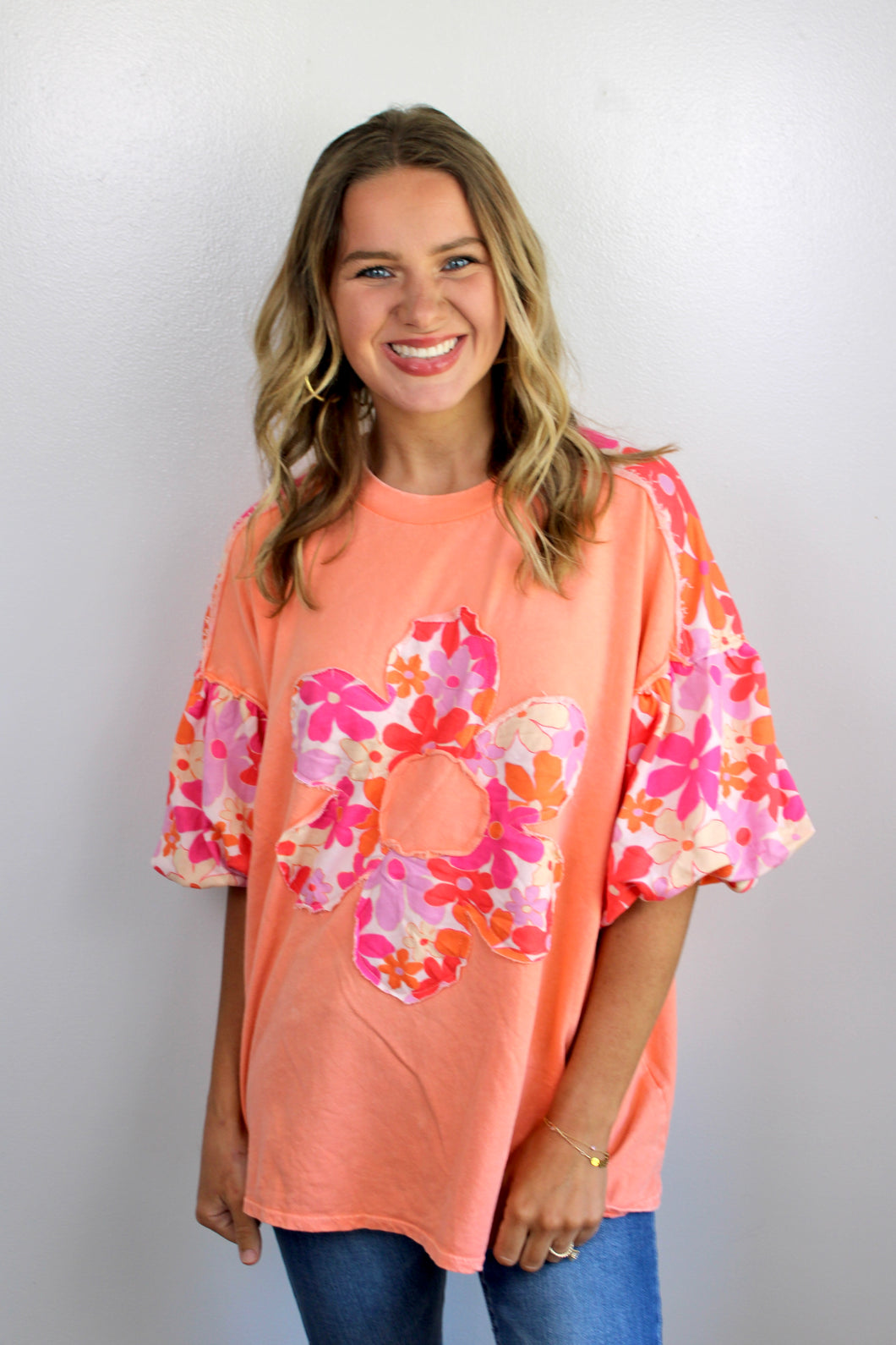 Orange flower top