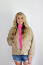 Load image into Gallery viewer, Khaki puffer jacket
