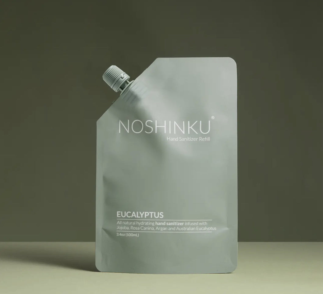 Noshinku hand sanitizer- eucalyptus refill pouch