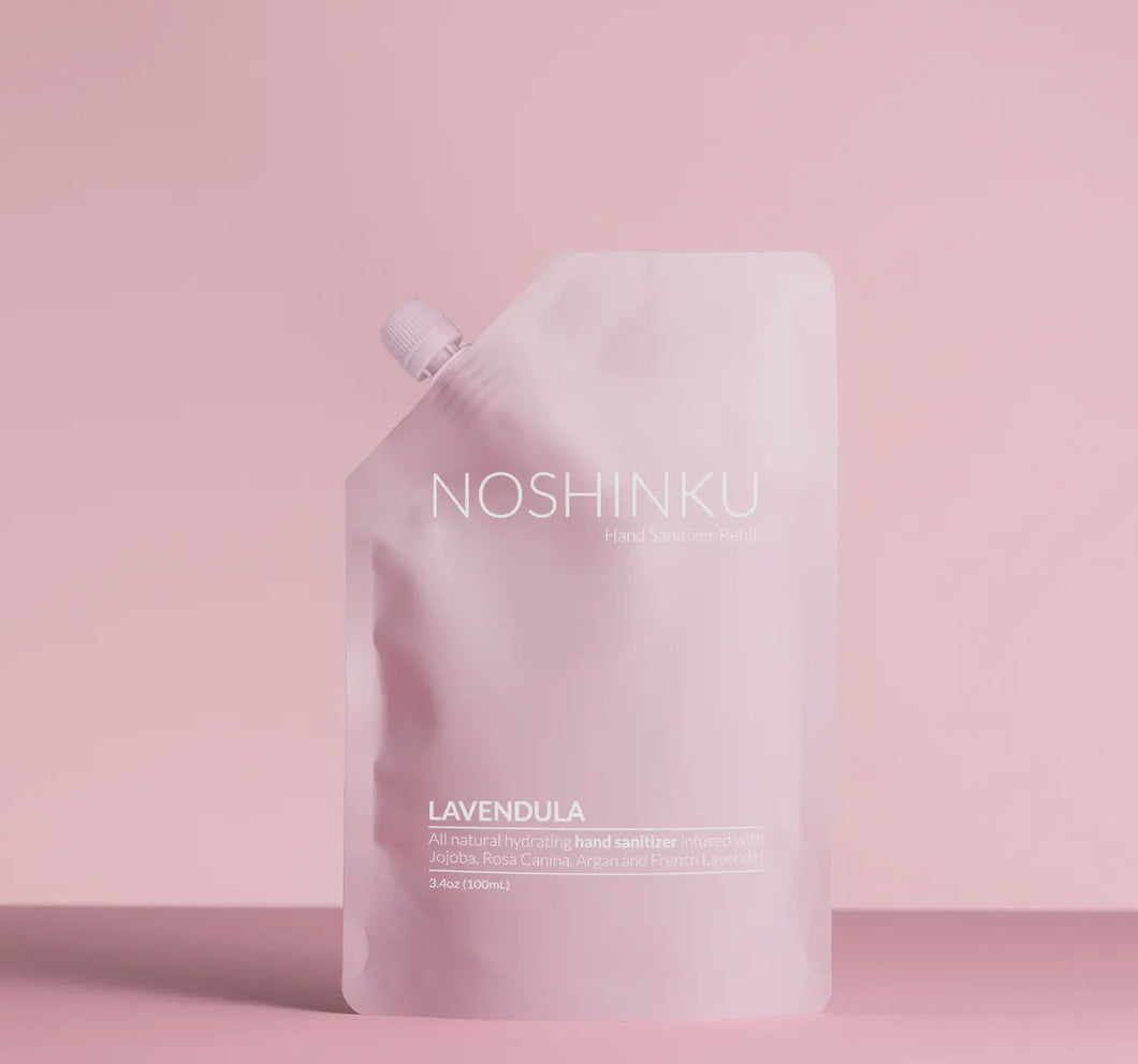 Noshinku hand sanitizer- lavender refill pouch