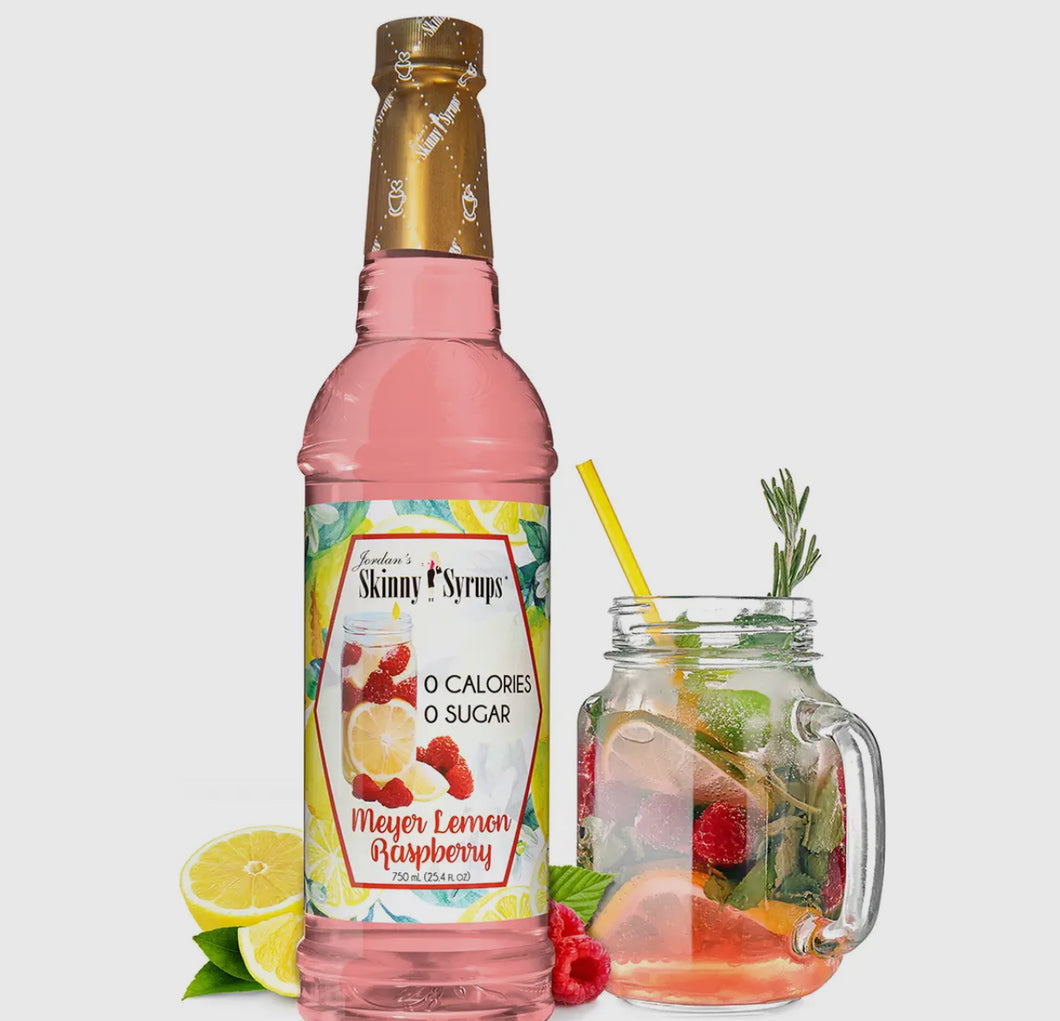 Meyer lemon raspberry skinny syrup