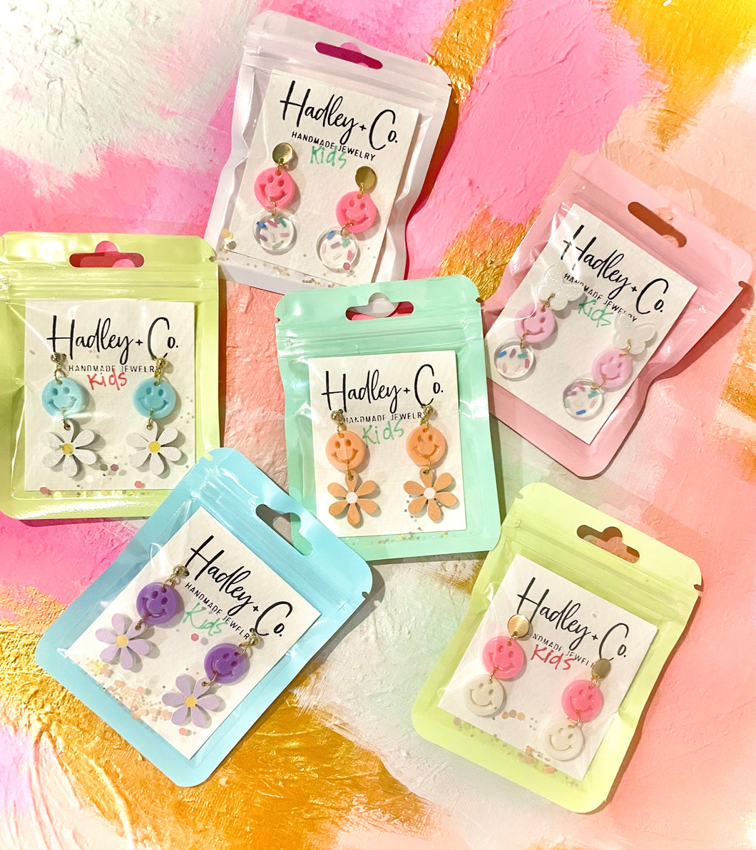 Kids pastel dangle Hadley + co earrings