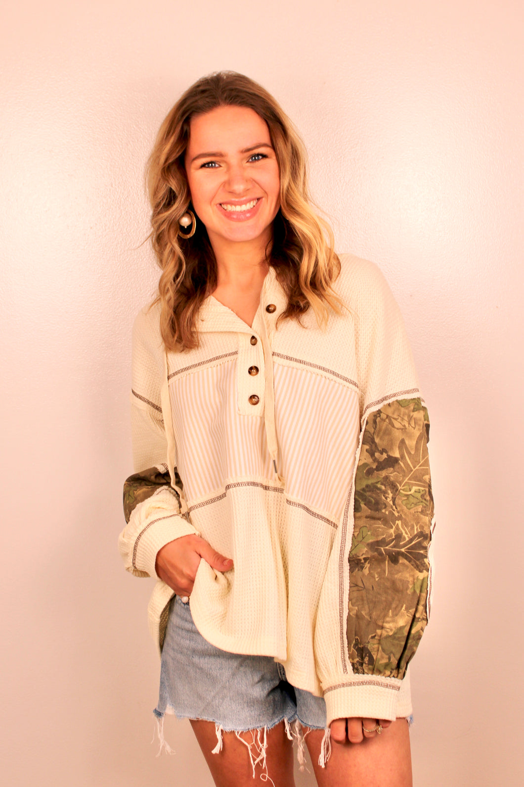Camo pullover- last chance