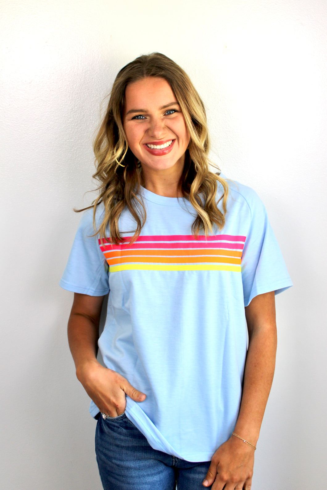 Blue dupe top