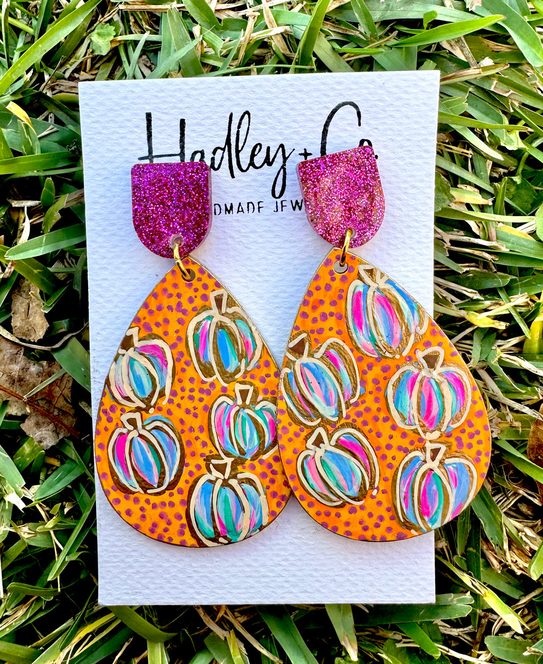 Spot pumpkin Hadley +co earrings