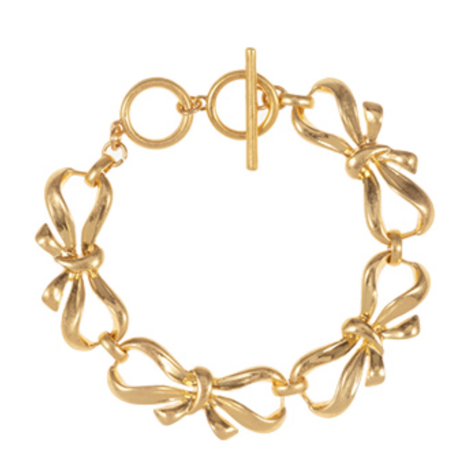 Bow chain bracelet