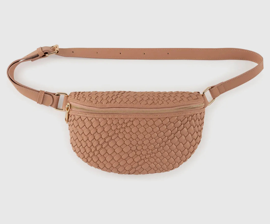 Almond tan belt bag- Shiraleah