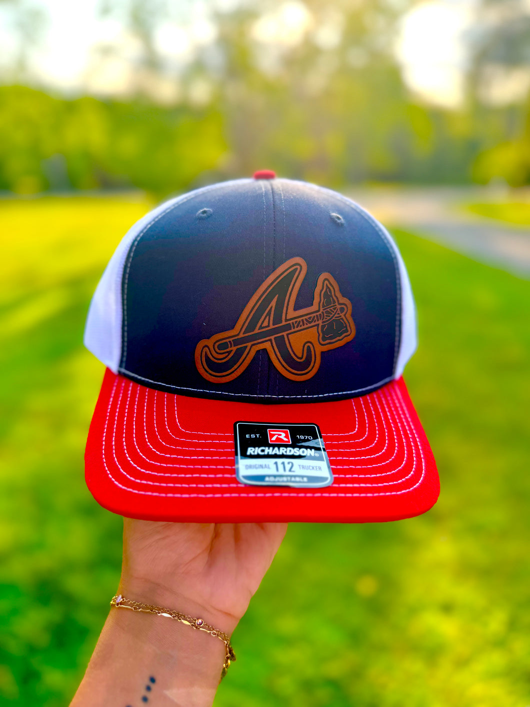 Navy Braves hat