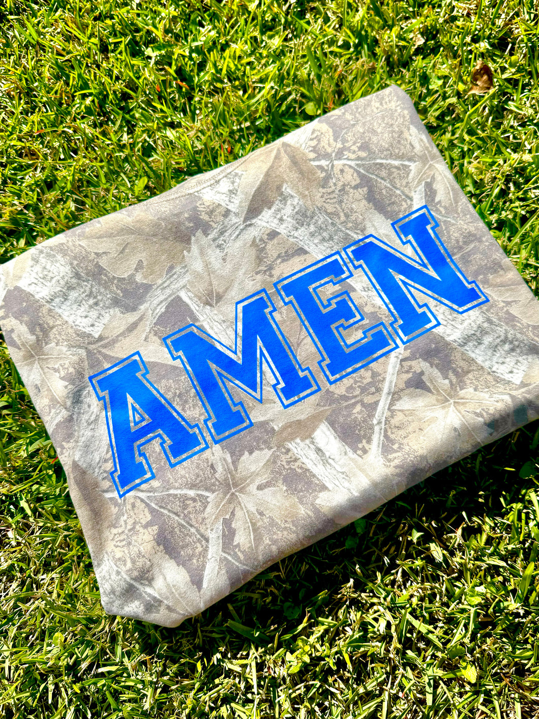 Camo amen tee