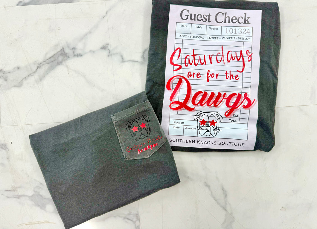 Saturdays are for the dawgs tee