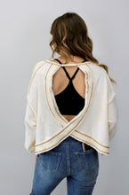 Load image into Gallery viewer, Ivory cut out pullover top
