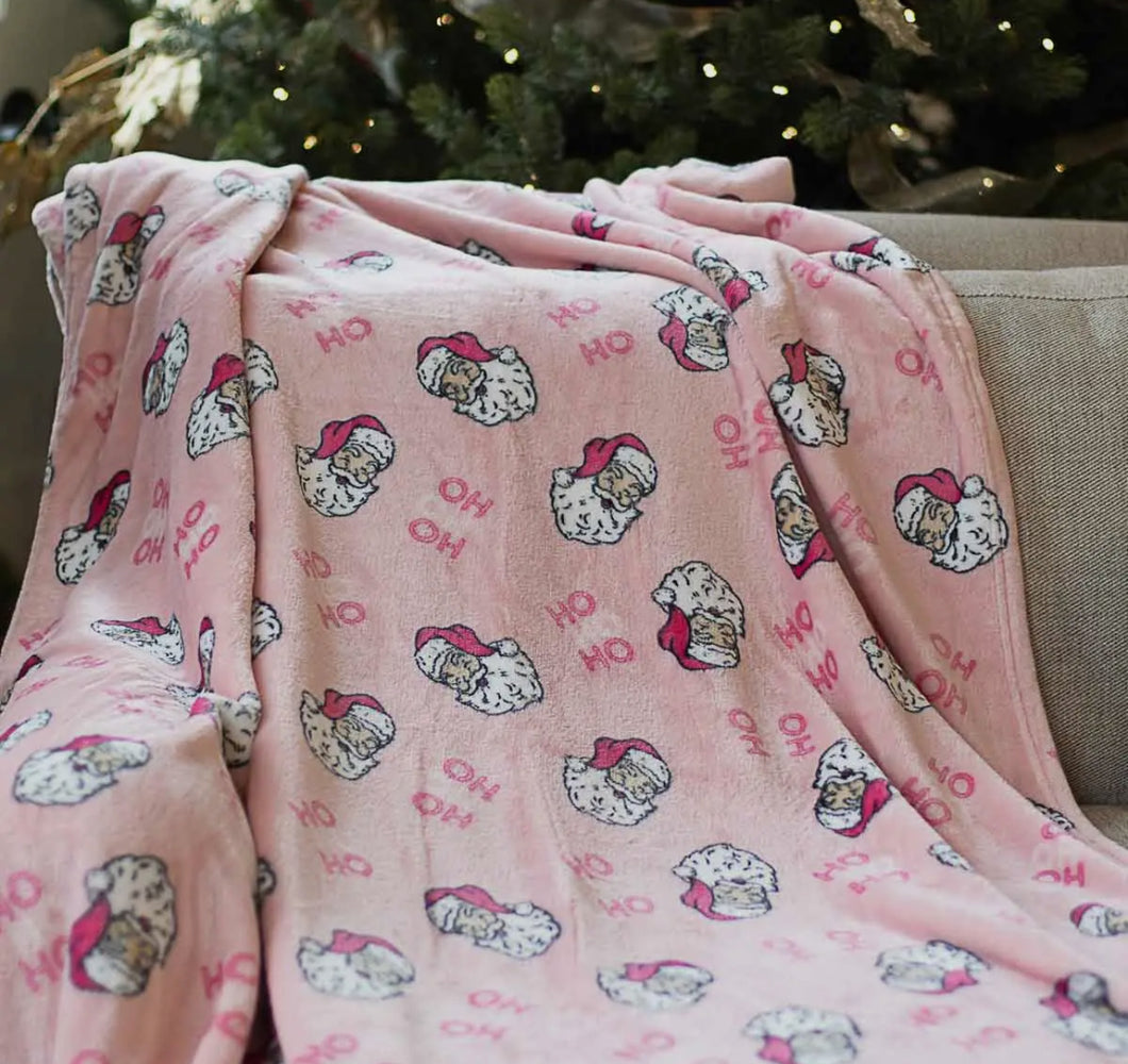 Pink Santa blanket