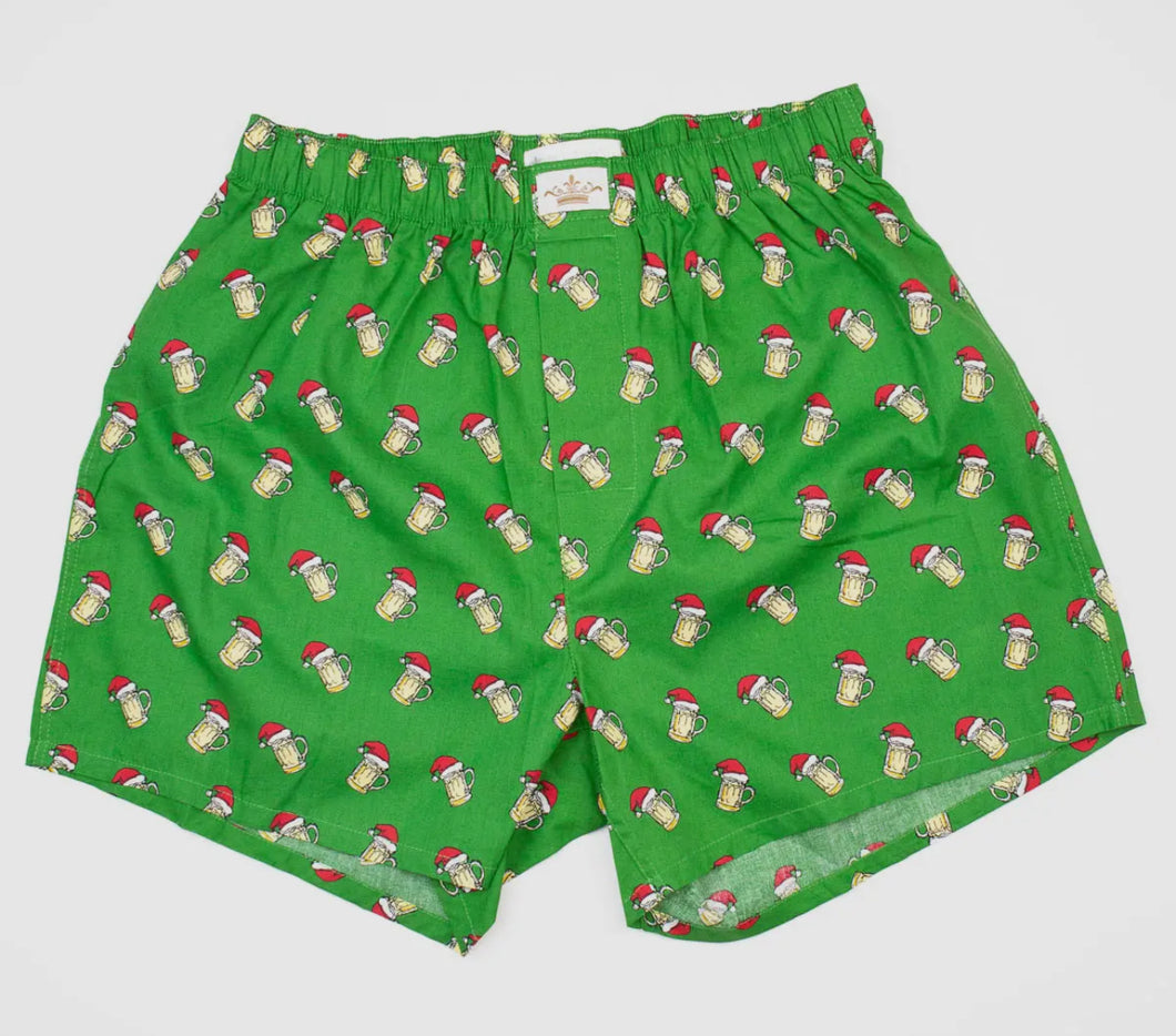 Men’s Santa beer boxers