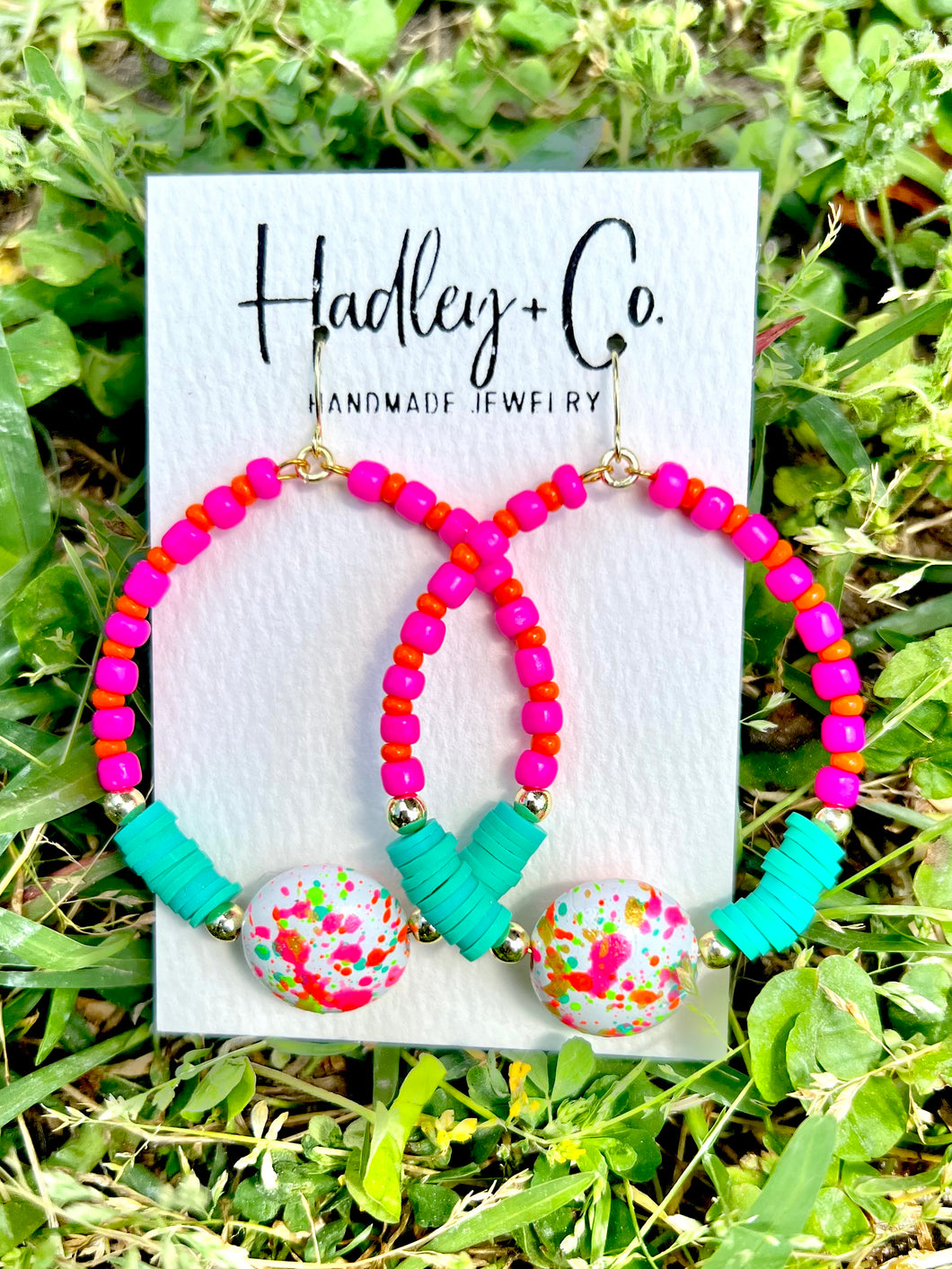 Splatter Hadley + co earrings