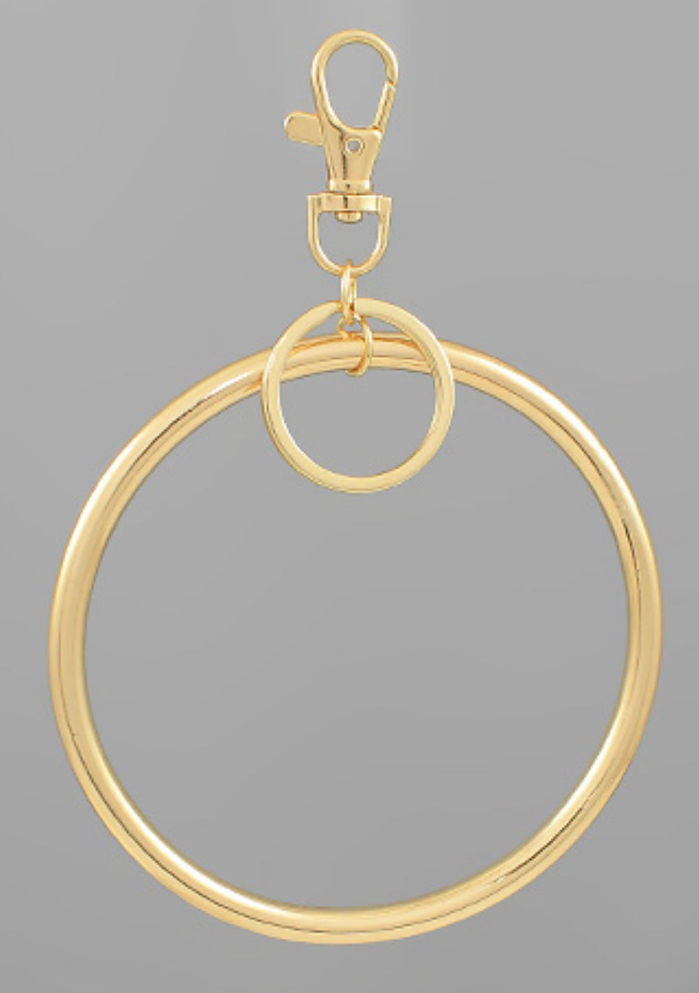 Gold metal key ring