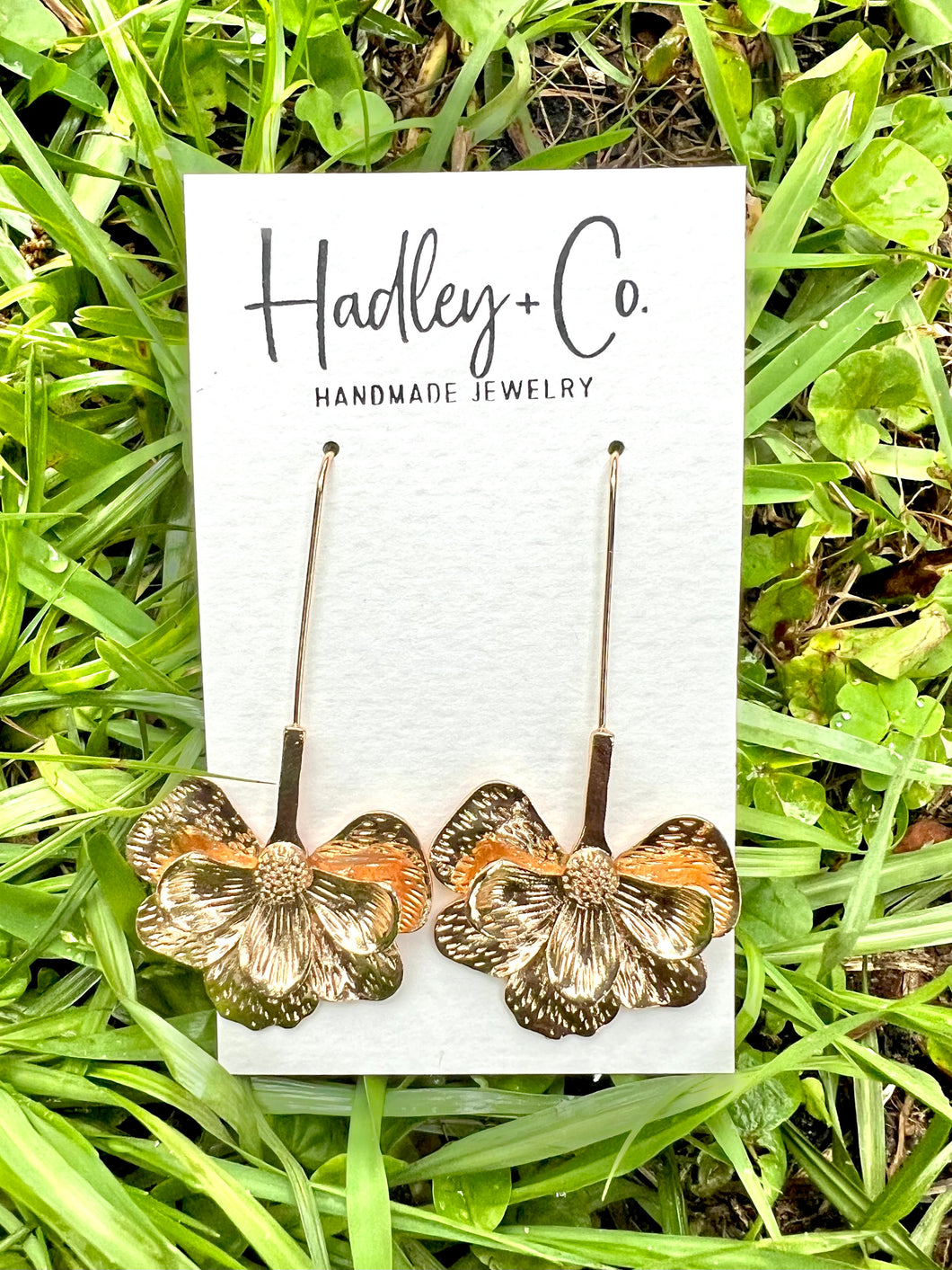 Gold petal Hadley + co earrings