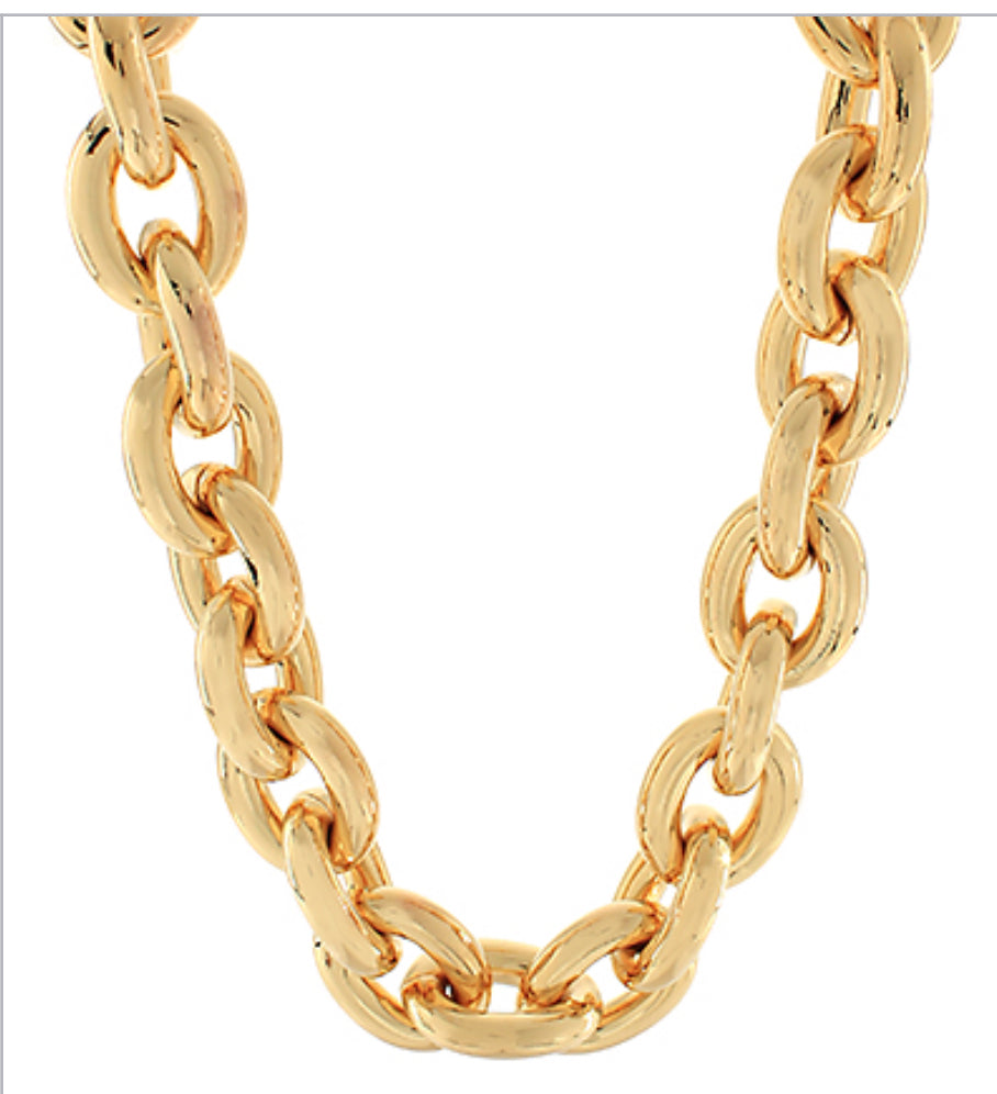 Gold chunky necklace