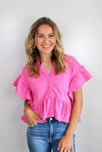 Load image into Gallery viewer, Pink hooded top
