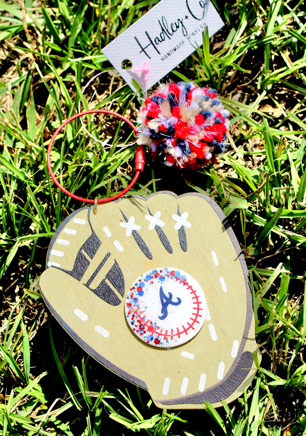 Braves bag charm - Hadley + co