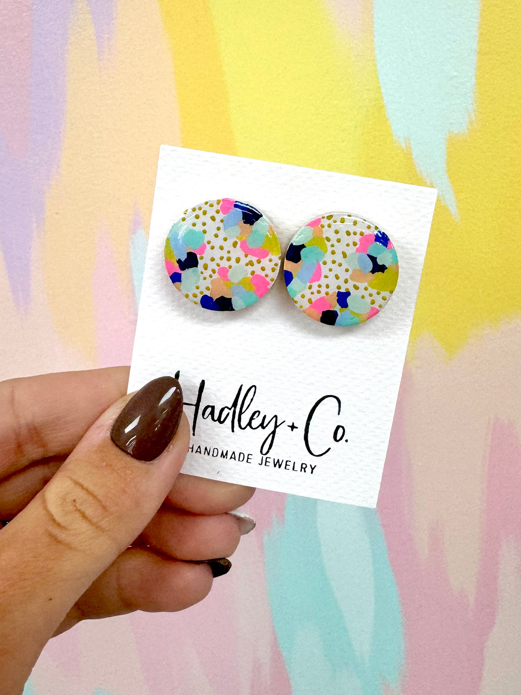 Abstract multi spot Hadley + co earrings