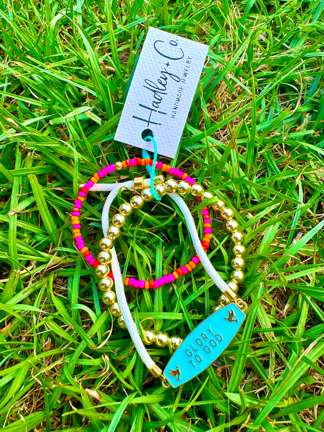 Glory to god Hadley + co bracelet set