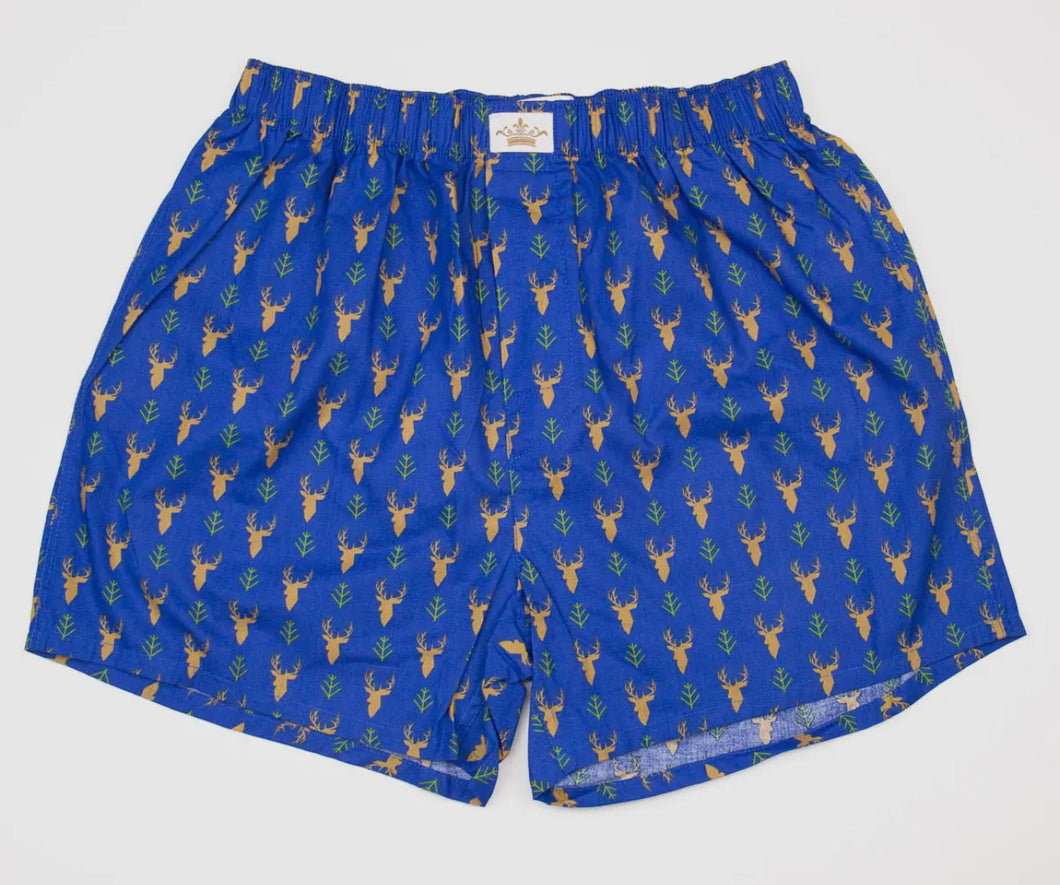 Blue deer boxers