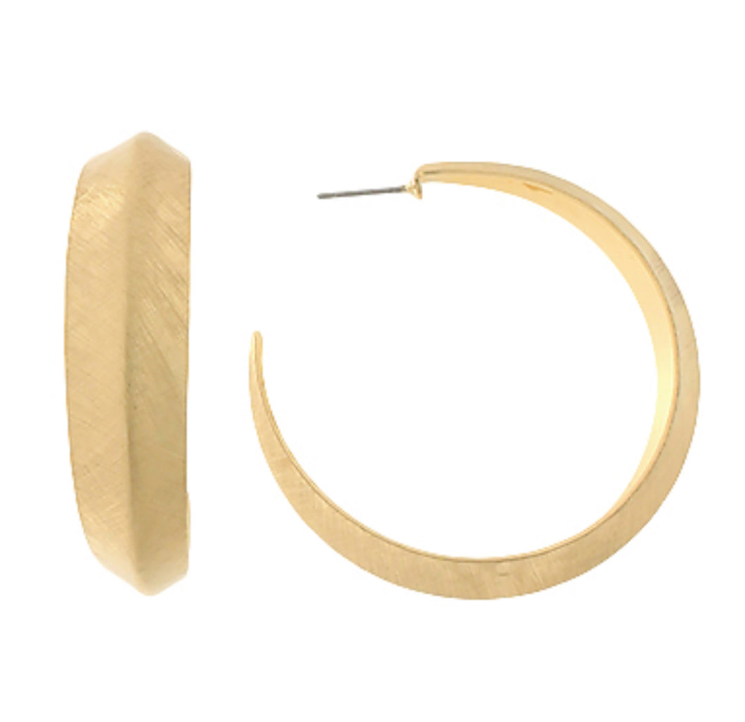 High polish dome shaped hoops