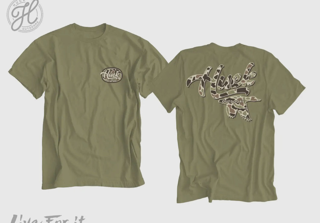 Old school camo duck tee