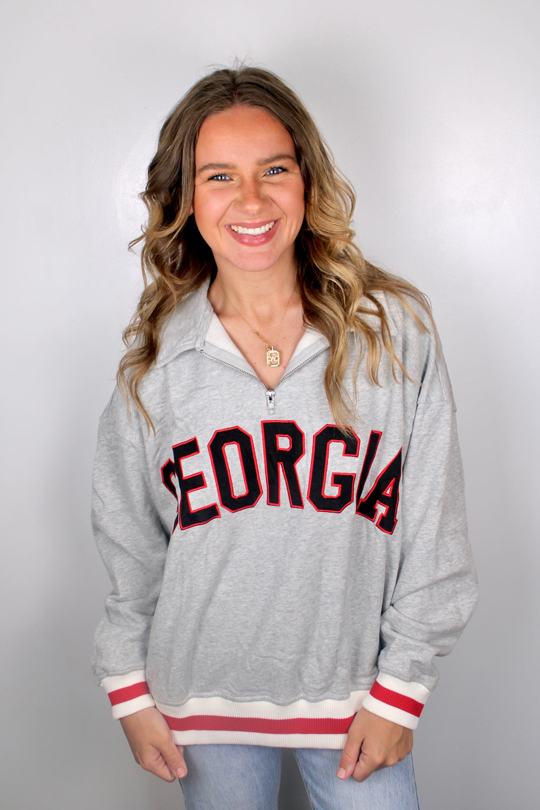 Georgia zip pullover